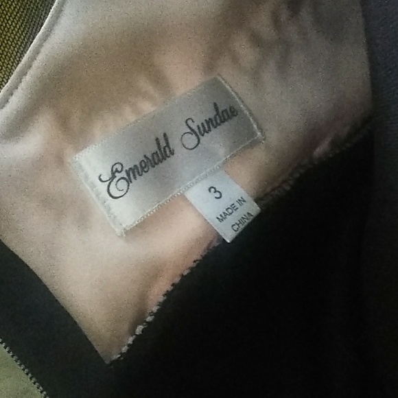 Emerald Sundae Black Dress - Picture 6 of 6